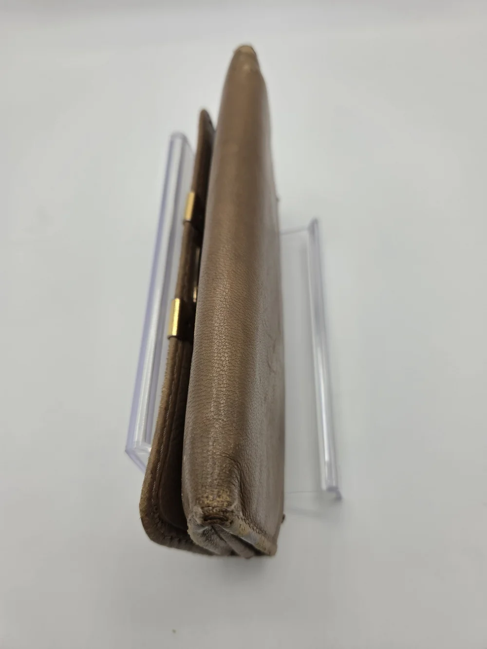 Authentic Chloe Preloved Marcie Calfskin Long Wallet In Camel/Nude Brown